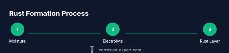 Rust formation steps infographic