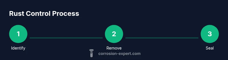 Process diagram for rust removal and prevention