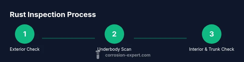 Process flow of rust inspection steps