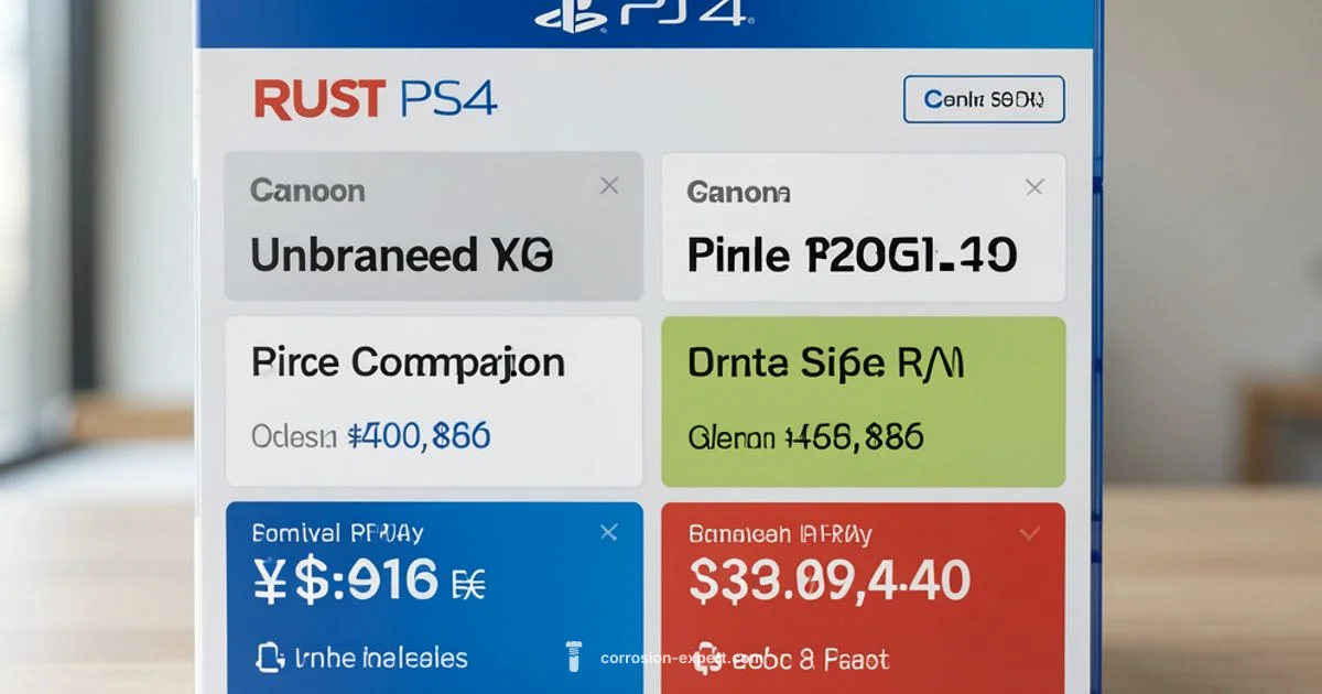 Rust on PS4 Price Rust on PS4 Price - Corrosion Expert
