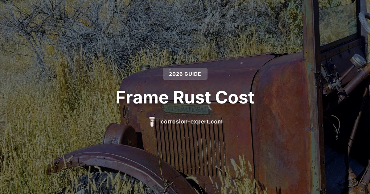 Car Frame Rust Repair Cost: What to Expect in 2026