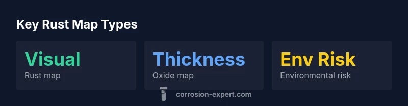 Infographic showing different rust map types and uses